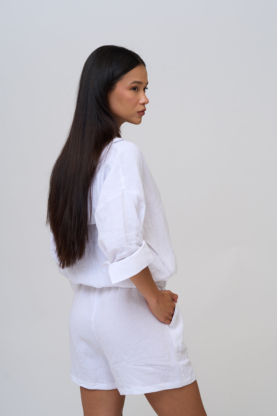 Linen Shift Tank & Shorts Set
