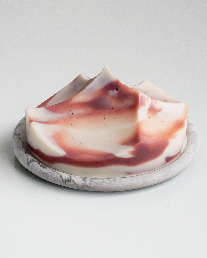 Erode Sculptural Soap + Bouton Base — Lavender Crème - THE KNO