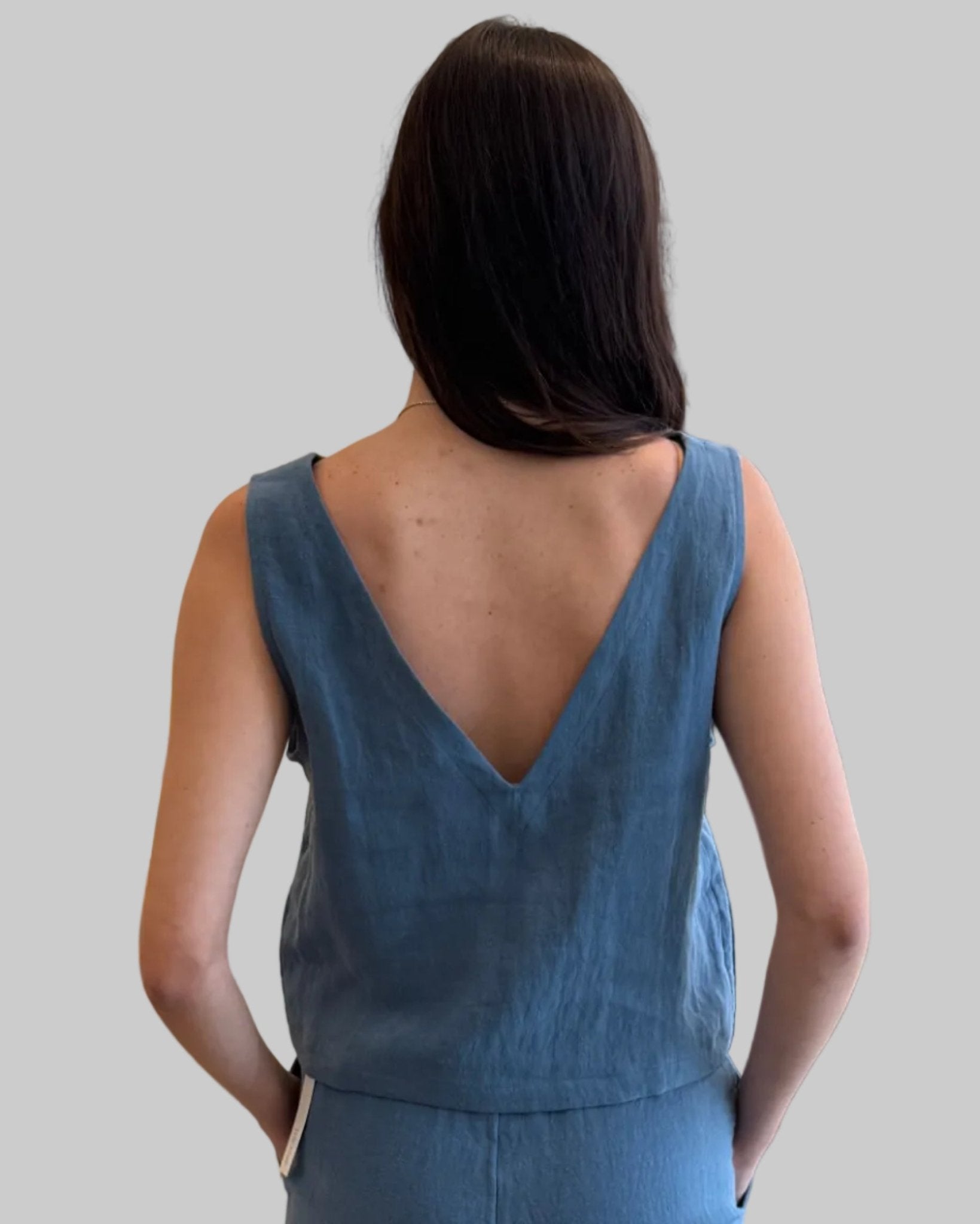 Linen Shift Tank - THE KNO