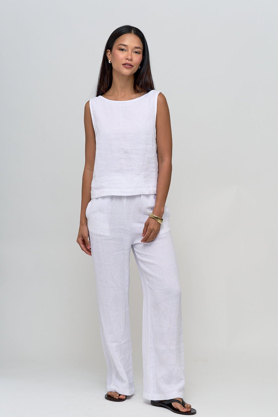 Linen Shift Tank & Pants Set - THE KNO