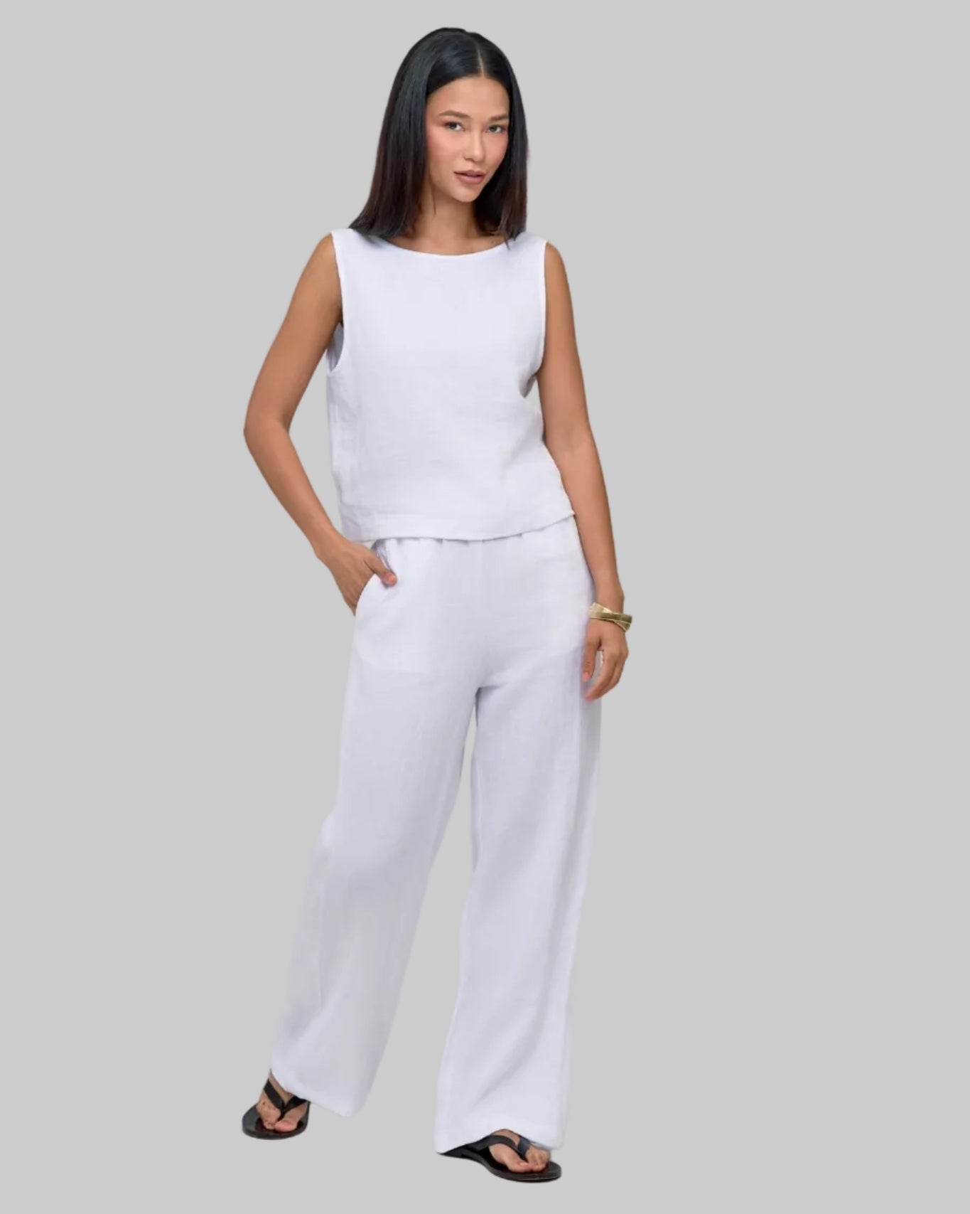 Linen Shift Tank & Shorts Set - THE KNO