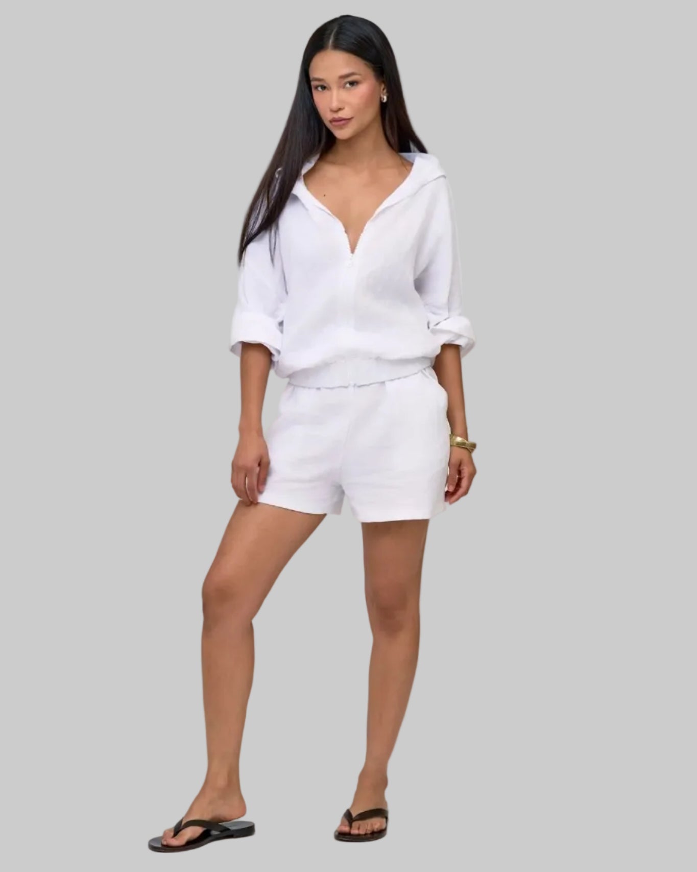 Linen Shift Tank & Shorts Set - THE KNO