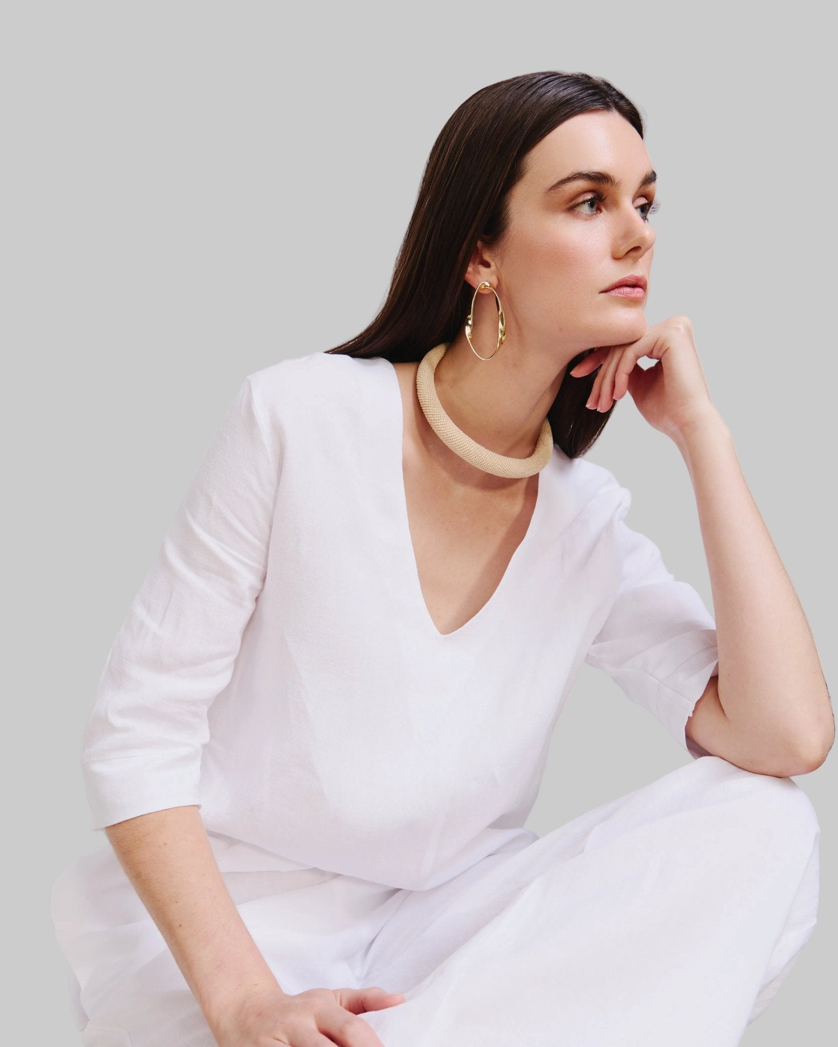 Linen Shift Tunic - THE KNO