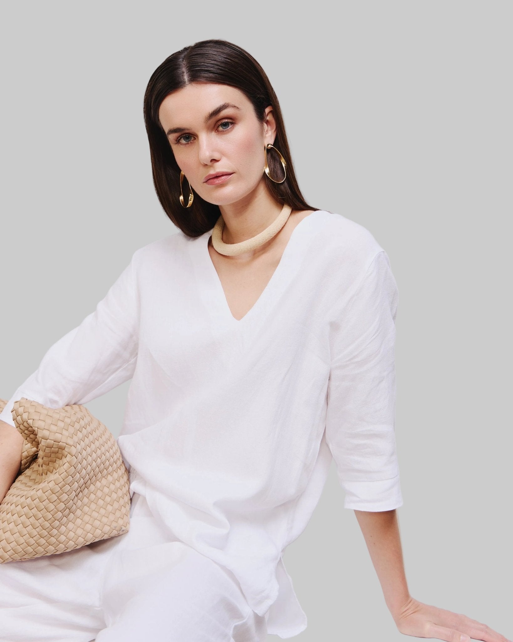 Linen Shift Tunic - THE KNO