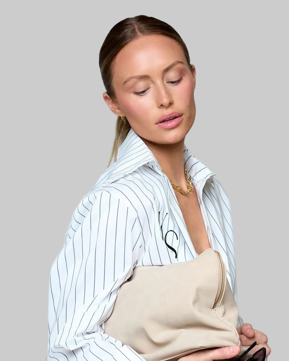 No-Button Button Down Pinstripe - THE KNO