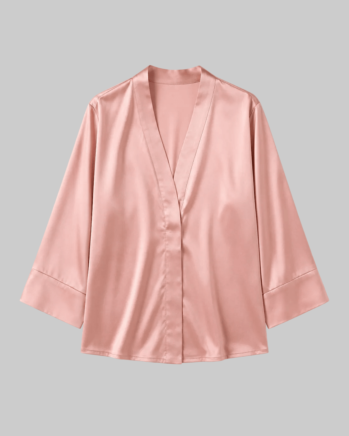 Stretch Silk Kimono Top - THE KNO