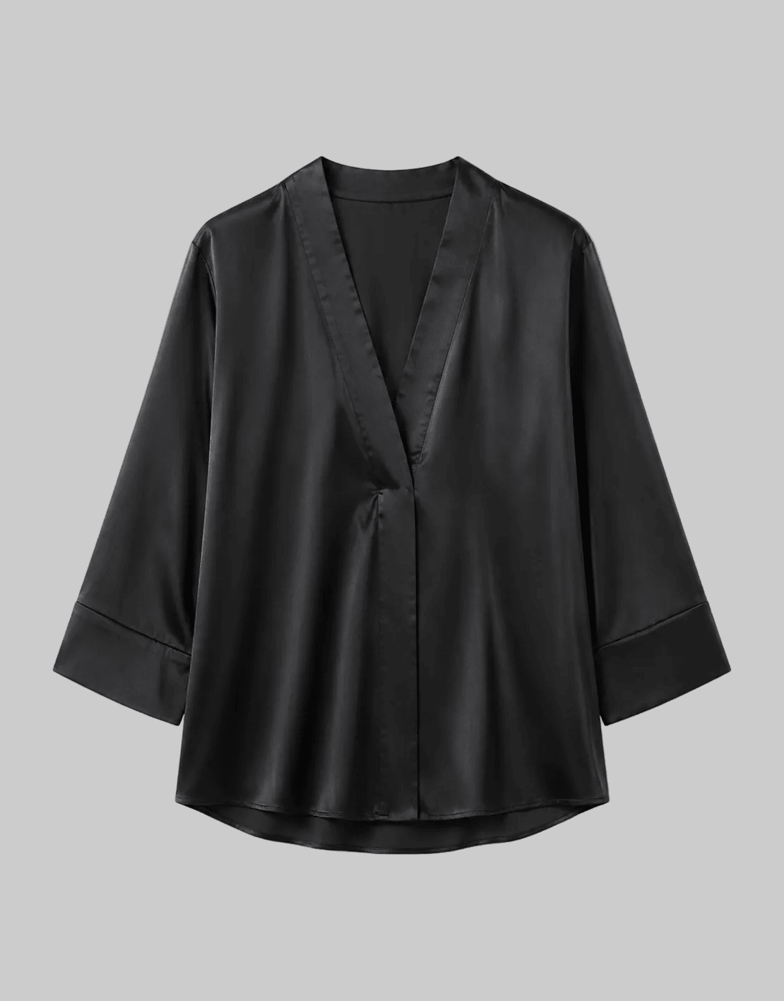 Stretch Silk Kimono Top - THE KNO