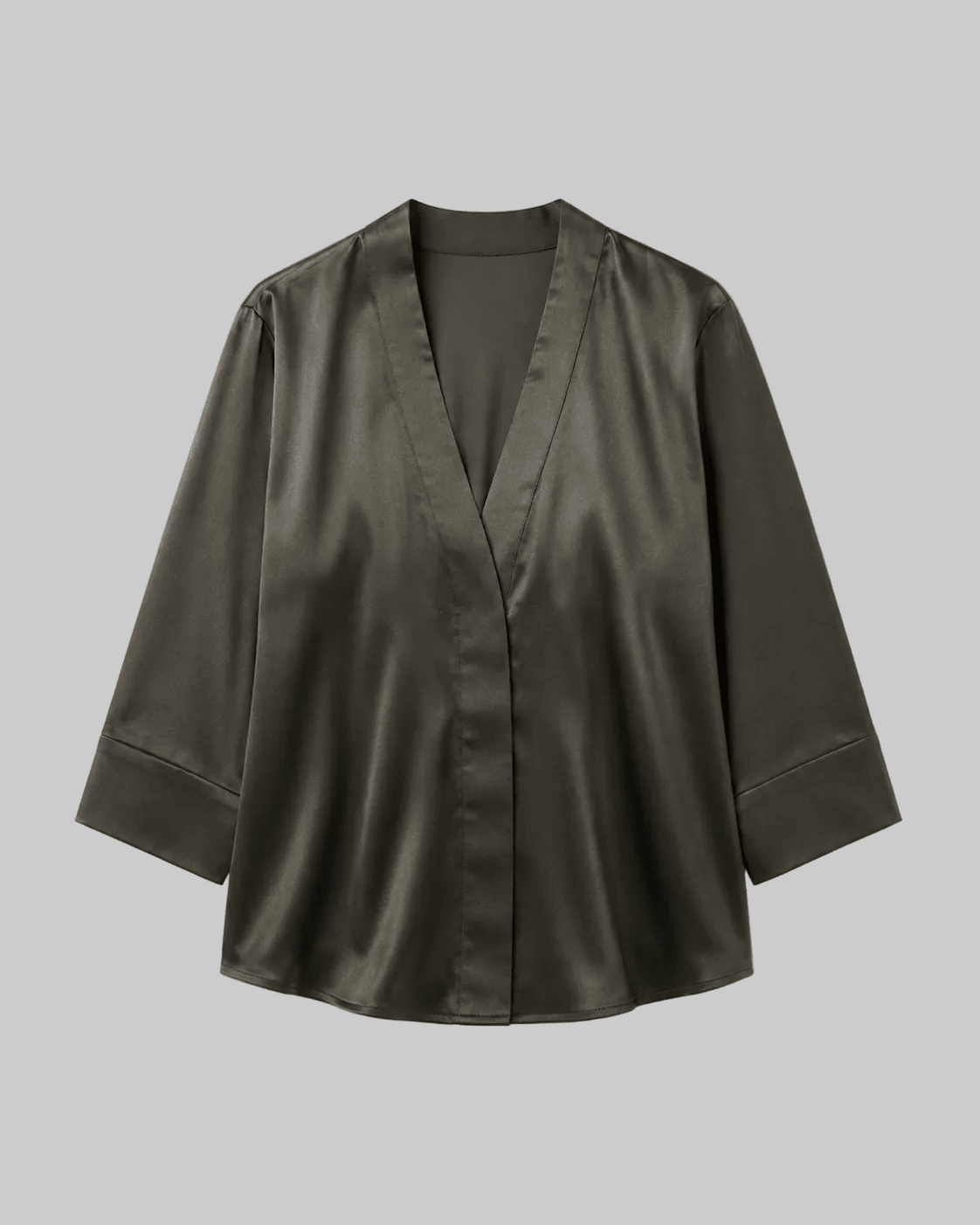 Stretch Silk Kimono Top - THE KNO