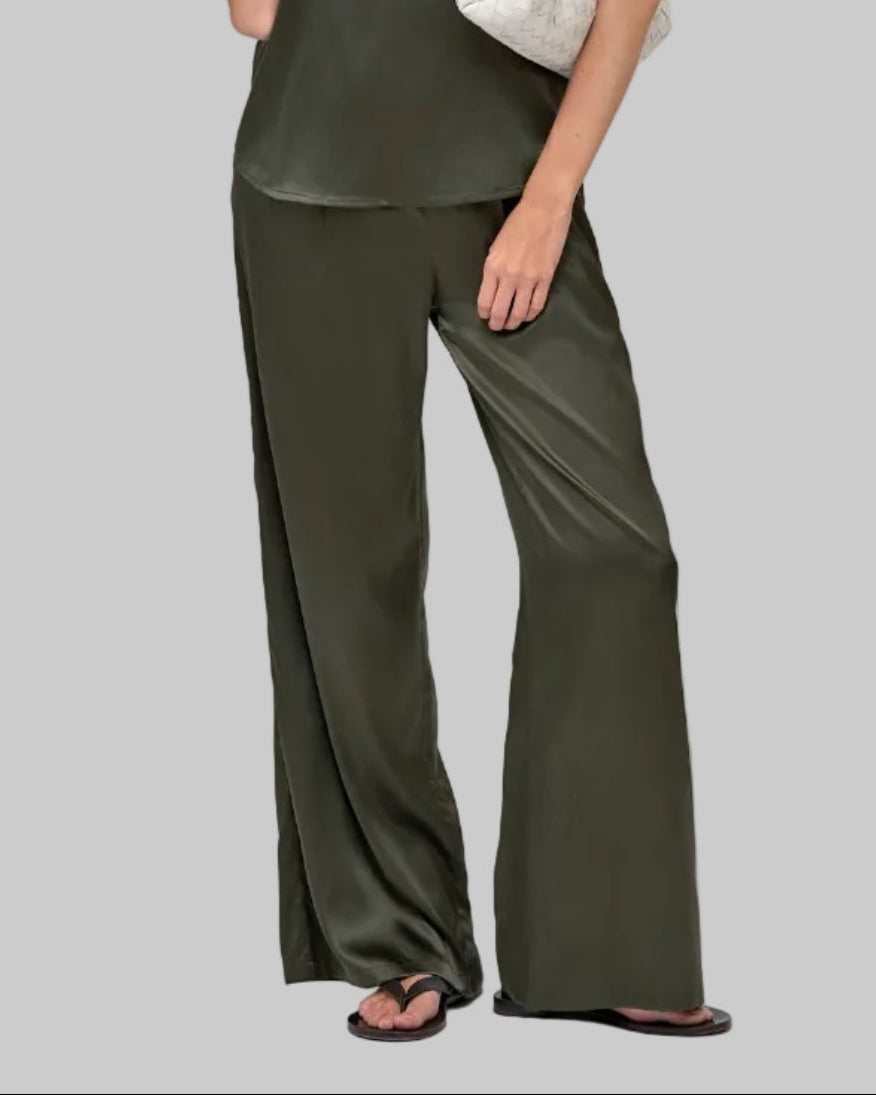 Stretch Silk Yacht Pant