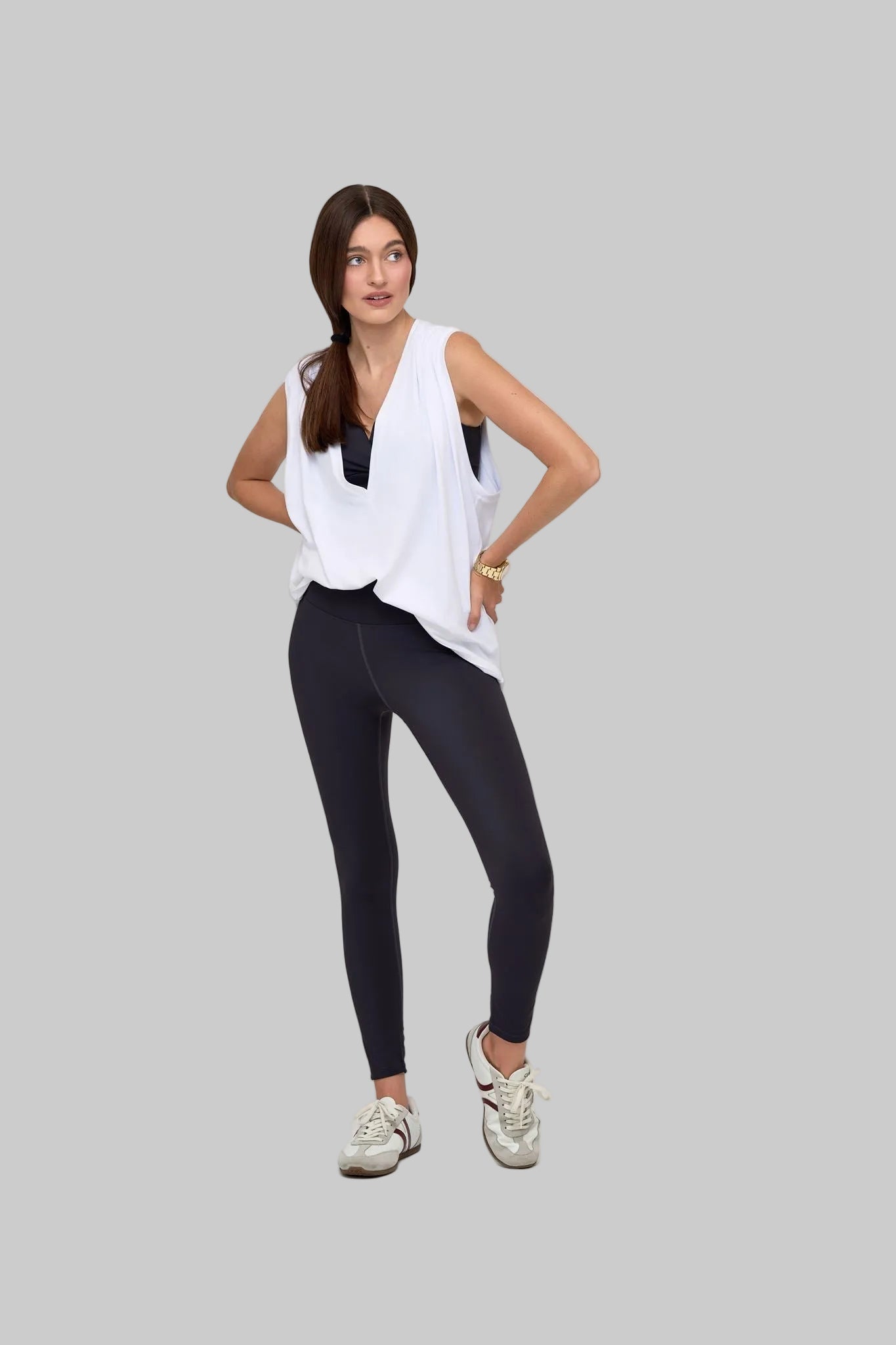 V - Neck Tunic Top - THE KNO