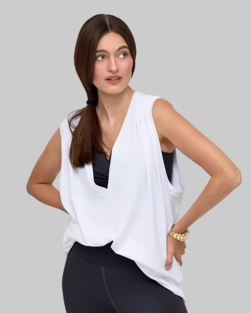 V - Neck Tunic Top - THE KNO